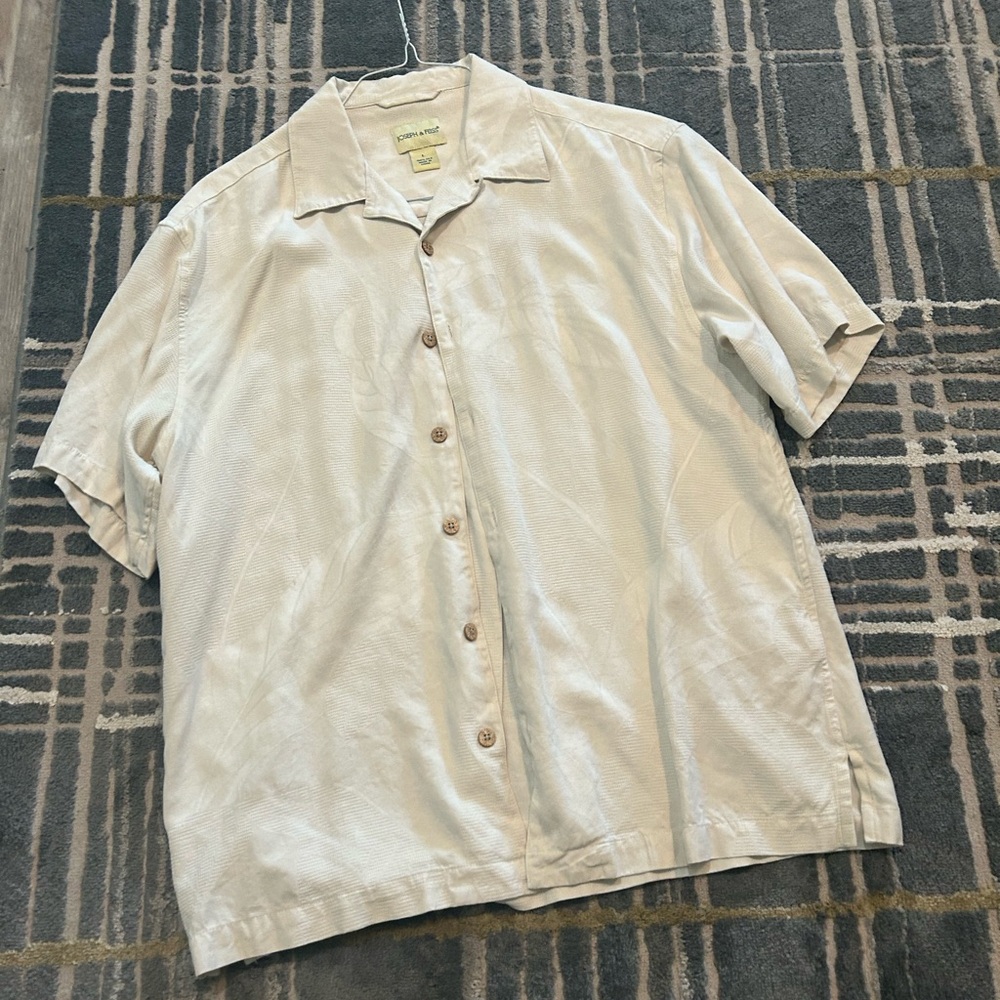 joseph and feiss tan button up